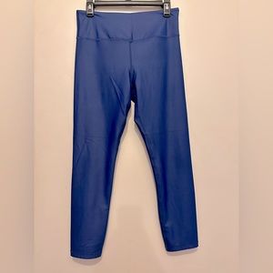 Zyia Metallic Blue High Rise 7/8 Leggings